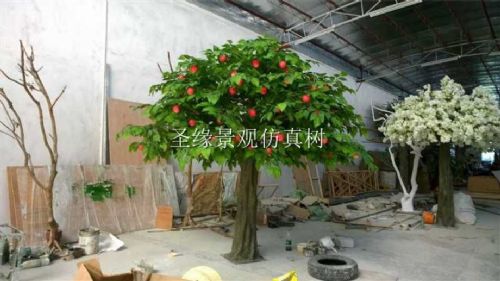 123仿真苹果树盆景厂家 仿真果树租赁